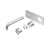 Nero Mecca Wall Basin/Bath Mixer 230Mm Trim Kits Only - Brushed Nickel