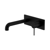 Nero Mecca Wall Basin/Bath Mixer 260Mm - Matte Black