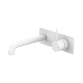 Nero Mecca Wall Basin/Bath Mixer Handle Up 120Mm - Matte White