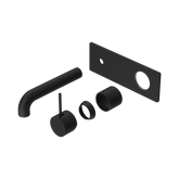 Nero Mecca Wall Basin/Bath Mixer Handle Up 120Mm Trim Kits Only - Matte Black