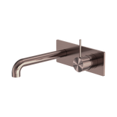 Nero Mecca Wall Basin/Bath Mixer Handle Up 160Mm - Brushed Bronze