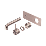 Nero Mecca Wall Basin/Bath Mixer Handle Up 160Mm Trim Kits Only - Brushed Bronze