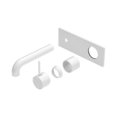 Nero Mecca Wall Basin/Bath Mixer Handle Up 160Mm Trim Kits Only - Matte White