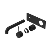 Nero Mecca Wall Basin/Bath Mixer Handle Up 185Mm Trim Kits Only - Matte Black