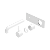 Nero Mecca Wall Basin/Bath Mixer Handle Up 185Mm Trim Kits Only - Matte White