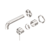 Nero Mecca Wall Basin/Bath Mixer Separate Back Plate 120Mm Trim Kits Only - Brushed Nickel