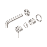 Nero Mecca Wall Basin/Bath Mixer Separate Back Plate 120Mm Trim Kits Only - Brushed Nickel