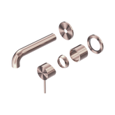 Nero Mecca Wall Basin/Bath Mixer Separate Back Plate 120Mm Trim Kits Only - Brushed Bronze