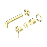 Nero Mecca Wall Basin/Bath Mixer Separate Back Plate 160Mm Trim Kits Only - Brushed Gold