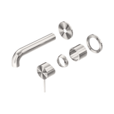 Nero Mecca Wall Basin/Bath Mixer Separate Back Plate 160Mm Trim Kits Only - Brushed Nickel