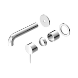 Nero Mecca Wall Basin/Bath Mixer Separate Back Plate 160Mm Trim Kits Only - Chrome
