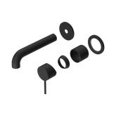 Nero Mecca Wall Basin/Bath Mixer Separate Back Plate 160Mm Trim Kits Only - Matte Black