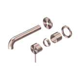 Mecca Wall Basin/Bath Nero Mixer Separate Back Plate 185mm Trim Kits Only - Brushed Bronze