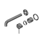 Mecca Wall Basin/Bath Nero Mixer Separate Back Plate 185mm Trim Kits Only - Gun Metal