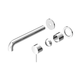 Nero Mecca Wall Basin/Bath Mixer Separate Back Plate 230Mm Trim Kits Only - Chrome