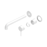 Nero Mecca Wall Basin/Bath Mixer Separate Back Plate 230Mm Trim Kits Only - Matte White