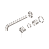 Nero Mecca Wall Basin/Bath Mixer Separate Back Plate 260Mm Trim Kits Only - Brushed Nickel