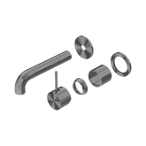 Nero Mecca Wall Basin/Bath Mixer Back Plate Handle Up 120Mm Trim Kits Only - Gunmetal