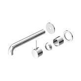 Nero Mecca Wall Basin/Bath Mixer Separate Back Plate Handle Up 230Mm Trim Kits Only - Chrome
