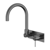 Mecca Wall Basin/Bath Nero Mixer Swivel Spout - Gunmetal