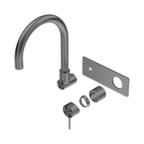 Nero Mecca Wall Basin/Bath Mixer Swivel Spout Trim Kits Only - Gunmetal