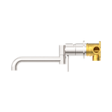 Mecca Wall Basin/Bath Nero Mixer Swivel Spout 225mm - Brushed Nickel Nr221910Rbn