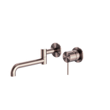 Mecca Wall Basin/Bath Nero Mixer Swivel Spout 225mm - Brushed Bronze