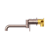 Mecca Wall Basin/Bath Nero Mixer Swivel Spout 225mm - Brushed Bronze Nr221910Rbz