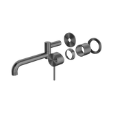 Nero Mecca Wall Basin/Bath Mixer Swivel Spout 225Mm Trim Kits Only - Gunmetal