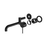Nero Mecca Wall Basin/Bath Mixer Swivel Spout 225Mm Trim Kits Only - Matte Black