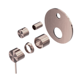 Nero Mecca Shower Mixer With Diverter Trim Kits Only - Brushed Bronze