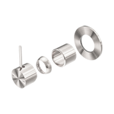 Nero Mecca Shower Mixer Handle Up 80Mm Plate Trim Kits Only - Brushed Nickel