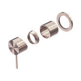 Nero Mecca Shower Mixer 60Mm Plate Trim Kits Only - Brushed Bronze