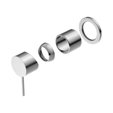 Nero Mecca Shower Mixer 60Mm Plate Trim Kits Only - Chrome