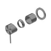 Nero Mecca Shower Mixer 60Mm Plate Trim Kits Only - Gunmetal