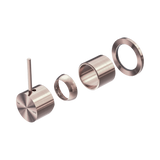 Nero Mecca Shower Mixer 60Mm Handle Up Plate Trim Kits Only - Brushed Bronze