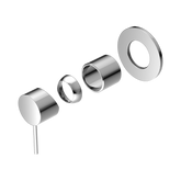 Nero Mecca Shower Mixer 80Mm Plate Trim Kits Only - Chrome