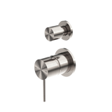 Mecca Shower Nero Mixer With Divertor Separate Back Plate - Brushed Nickel