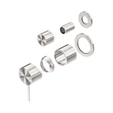 Nero Mecca Shower Mixer With Diverter Separate Back Plate Trim Kits Only - Brushed Nickel