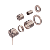 Nero Mecca Shower Mixer With Diverter Separate Back Plate Trim Kits Only - Brushed Bronze