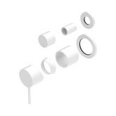 Nero Mecca Shower Mixer With Diverter Separate Back Plate Trim Kits Only - Matte White