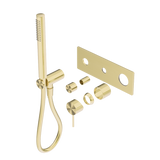 Nero Mecca Shower Mixer Diverter System Trim Kits Only - Brushed Gold