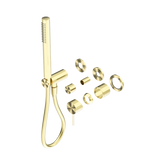 Nero Mecca Shower Mixer Diverter System Separate Back Plate Trim Kits Only - Brushed Gold