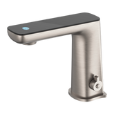 Claudia Sensor Nero Mixer With Black Top Display - Brushed Nickel