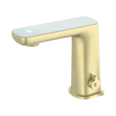 Nero Claudia Sensor Mixer With White Top Display - Brushed Gold