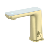 Nero Claudia Sensor Mixer With White Top Display - Brushed Gold