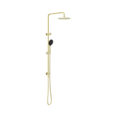 Round Project Twin Nero Shower 4 Star Rating - Brushed Gold