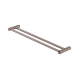Nero New Mecca Double Towel Rail 600Mm - Brushed Bronze