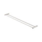 Nero New Mecca Double Towel Rail 800Mm - Brushed Nickel