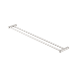 Nero New Mecca Double Towel Rail 800Mm - Brushed Nickel
